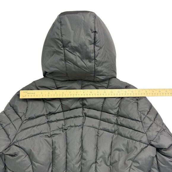 Calvin Klein Women’s Black Hooded Winter Coat Puffer Jacket Size Large - Picture 14 of 15
